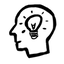 silhouette of a person’s head with a light bulb inside silhouette of a person’s head with a light bulb inside