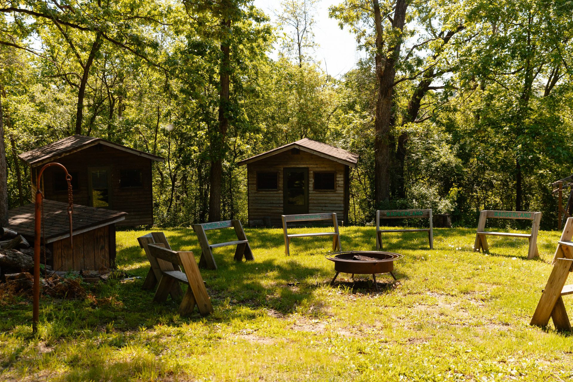 Camp Brandenburg fire circle 